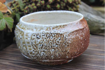 Facetted Chawan Wood Fire